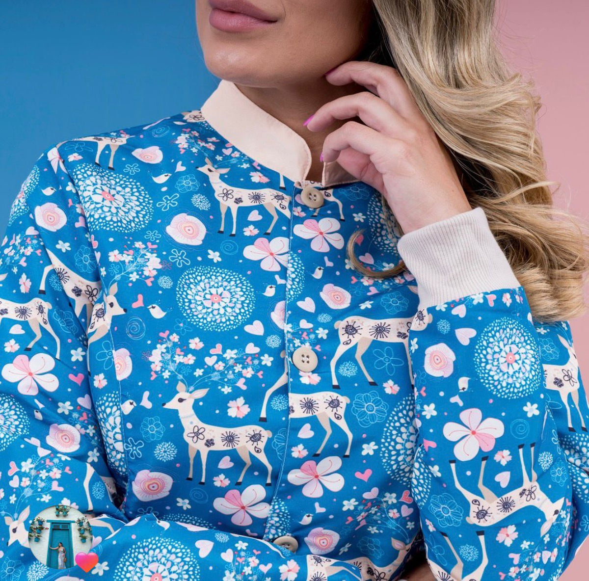 Bata Estampada Venados